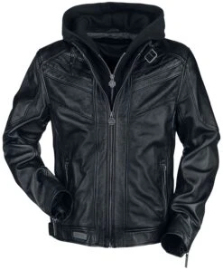 "Logo" Leather Jacket Black By Rammstein