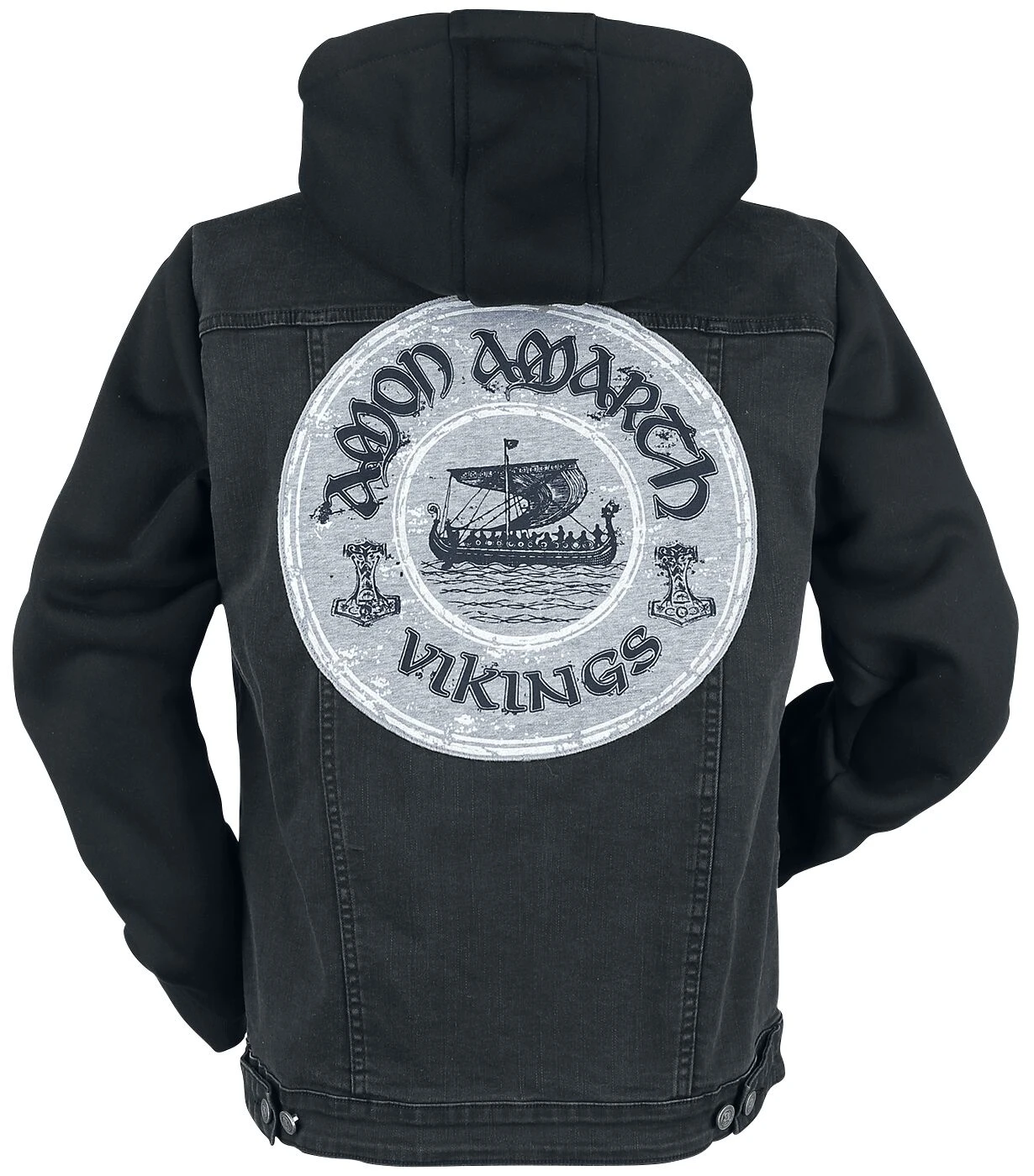 "EMP Signature Collection" Jeans Jacket Black By Amon Amarth 4 "EMP Signature Collection" Jeans Jacket Black By Amon Amarth - Image 2