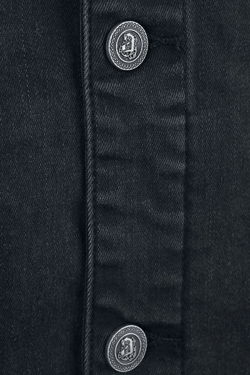 "EMP Signature Collection" Jeans Jacket Black By Amon Amarth 7 "EMP Signature Collection" Jeans Jacket Black By Amon Amarth - Image 5