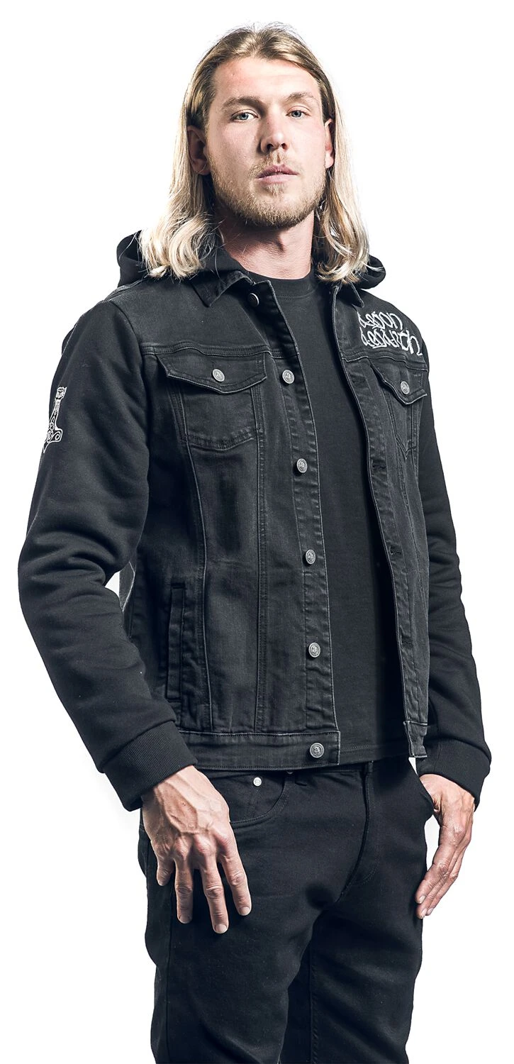 "EMP Signature Collection" Jeans Jacket Black By Amon Amarth 9 "EMP Signature Collection" Jeans Jacket Black By Amon Amarth - Image 7