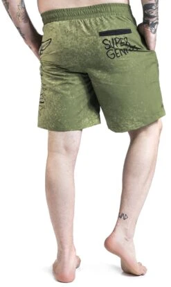 "Coyote" Swim Shorts Olive By Looney Tunes -Fashionable Men's Clothing Store 488358wb