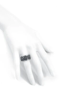 "Runes" Ring Silver-coloured By Alchemy Gothic -Fashionable Men's Clothing Store 489465c