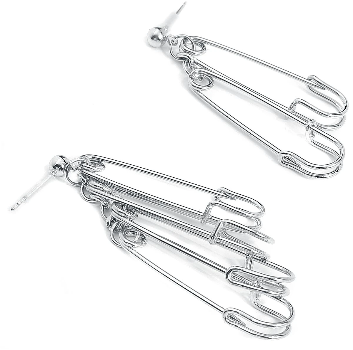 "Safety Pin" Earring Silver-coloured By Black Premium By EMP 4 "Safety Pin" Earring Silver-coloured By Black Premium By EMP - Image 2