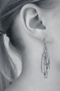 "Safety Pin" Earring Silver-coloured By Black Premium By EMP 9 "Safety Pin" Earring Silver-coloured By Black Premium By EMP -Fashionable Men's Clothing Store 489658c