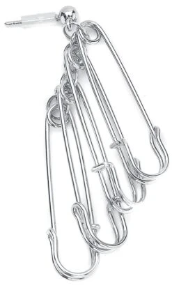 "Safety Pin" Earring Silver-coloured By Black Premium By EMP 10 "Safety Pin" Earring Silver-coloured By Black Premium By EMP -Fashionable Men's Clothing Store 489658d