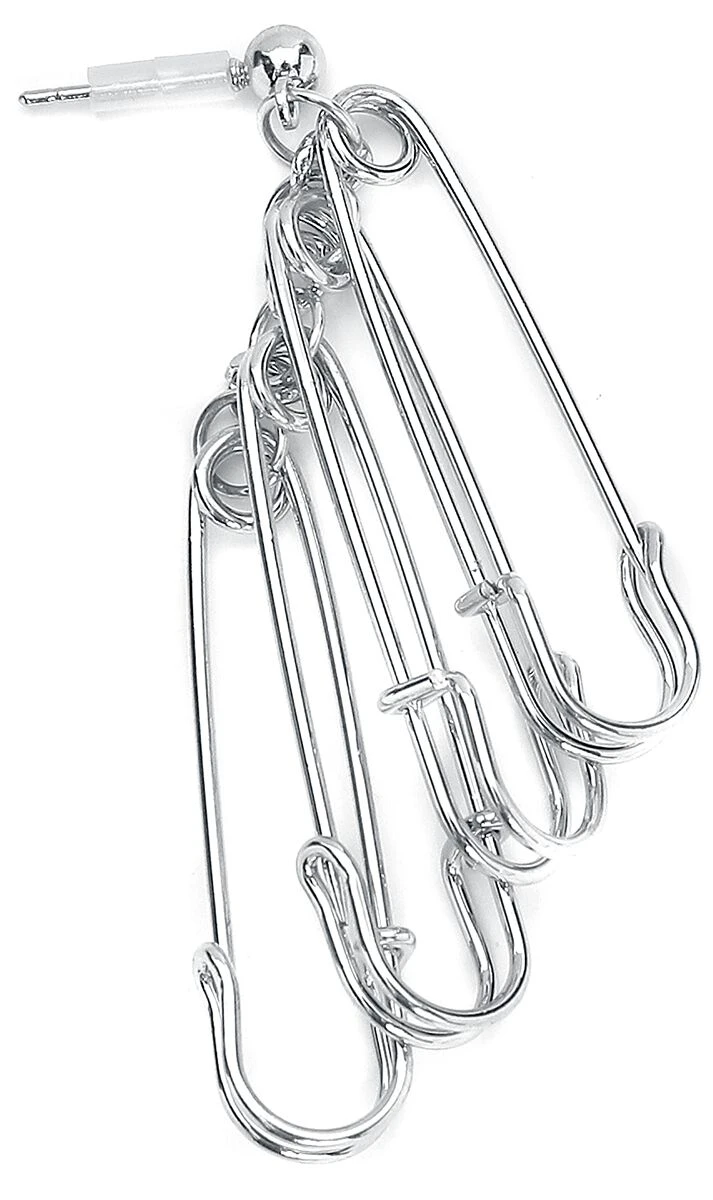 "Safety Pin" Earring Silver-coloured By Black Premium By EMP 6 "Safety Pin" Earring Silver-coloured By Black Premium By EMP - Image 4