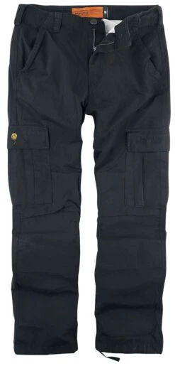 "Caine Ripstop Cargo Trousers" Cargo Trousers Black By West Coast Choppers
