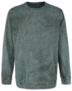 "Man's Sweat Shirt Joe" Sweatshirt Grey-turquoise By Outer Vision