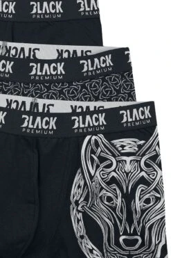 "Three-Pack Of Boxer Shorts" Boxers Black By Black Premium By EMP -Fashionable Men's Clothing Store 491960d