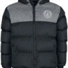"Puffer Jacket" Winter Jacket Black-grey By Unfair Athletics -Fashionable Men's Clothing Store 494428a