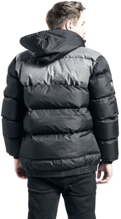 "Puffer Jacket" Winter Jacket Black-grey By Unfair Athletics -Fashionable Men's Clothing Store 494428wb