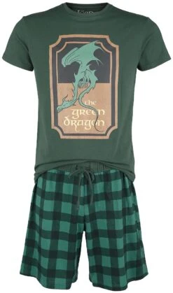 "The Green Dragon" Pyjama Dark Green By The Lord Of The Rings