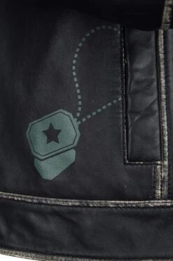 "2 - Rick Flag" Leather Jacket Black By Suicide Squad -Fashionable Men's Clothing Store 495728d2