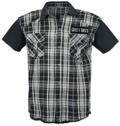 "Top Hat Skull" Short-sleeved Shirt Black-grey By Guns N' Roses