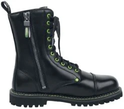 "Pickle Rick" Laced Boots Black By Rick And Morty -Fashionable Men's Clothing Store 499499a3
