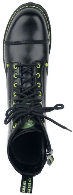 "Pickle Rick" Laced Boots Black By Rick And Morty -Fashionable Men's Clothing Store 499499a4