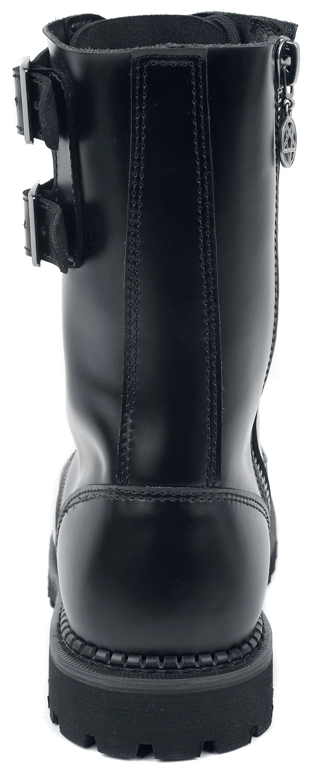 "Black Boots With Studded Buckles" Boot Black By Gothicana By EMP 4 "Black Boots With Studded Buckles" Boot Black By Gothicana By EMP - Image 2