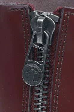 "Dark Red Lace-Up Boots" Boot Dark Red By Black Premium By EMP -Fashionable Men's Clothing Store 502989d