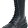 "Black 14 Hole Lace-Up Boots" Boot Black By Black Premium By EMP -Fashionable Men's Clothing Store 502991a
