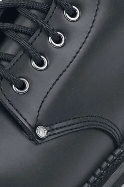 "Black 14 Hole Lace-Up Boots" Boot Black By Black Premium By EMP -Fashionable Men's Clothing Store 502991d