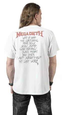 "Peace Sells Vintage" T-Shirt Off White By Megadeth -Fashionable Men's Clothing Store 504111wb
