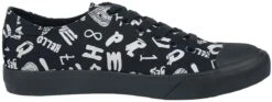 "Sneakers With Occult Symbols" Sneakers Black By Gothicana By EMP -Fashionable Men's Clothing Store 504854a3