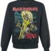 "Killers Green Clouds" Sweatshirt Black By Iron Maiden -Fashionable Men's Clothing Store 506280a