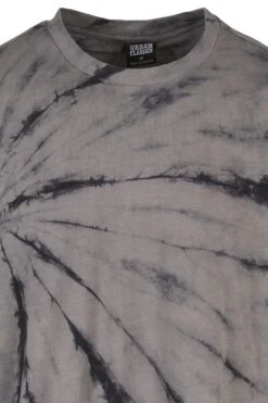 "Boxy Tye Dye LS" Long-sleeve Shirt Black-grey By Urban Classics -Fashionable Men's Clothing Store 506761d