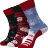 "Santa Ho Christmas Socks 3-Pack" Socks Multicolour By Urban Classics -Fashionable Men's Clothing Store 507026a