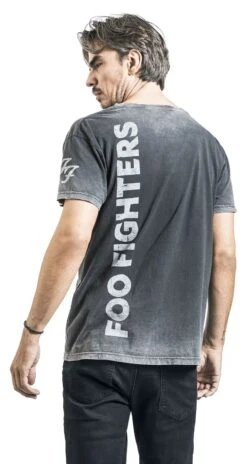 "Bomb Vintage" T-Shirt Grey By Foo Fighters -Fashionable Men's Clothing Store 507257wb