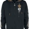 "EMP Signature Collection" Hooded Zip Black By Amon Amarth -Fashionable Men's Clothing Store 507776a
