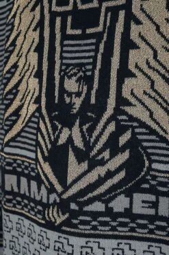 "Holiday Sweater Gold" Christmas Jumper Black-gold By Rammstein -Fashionable Men's Clothing Store 508492d