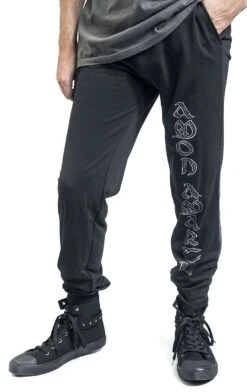 "One Thousand Solid" Tracksuit Trousers Black By Amon Amarth -Fashionable Men's Clothing Store 508962wa