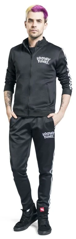 "Road Runner - Beep! Beep!" Tracksuit Black By Looney Tunes -Fashionable Men's Clothing Store 509782wa