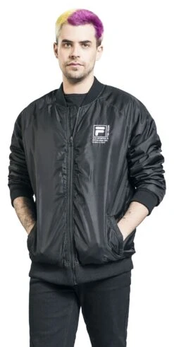 "RAAM Light Weight Bomber Jacket" Bomber Jacket Black By Fila -Fashionable Men's Clothing Store 510536wa