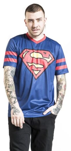 "Logo" Jersey Dark Blue By Superman -Fashionable Men's Clothing Store 510973wa