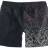 "Swim Shorts With Celtic Print" Swim Shorts Black-red By Black Premium By EMP -Fashionable Men's Clothing Store 511377a