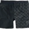 "Swim Shorts With Celtic Print" Swim Shorts Black-grey By Black Premium By EMP -Fashionable Men's Clothing Store 511378a