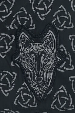 "Swim Shorts With Celtic Print" Swim Shorts Black-grey By Black Premium By EMP -Fashionable Men's Clothing Store 511378d