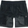 "Swimshorts With Chessboard Print" Swim Shorts Black By RED By EMP -Fashionable Men's Clothing Store 511481a