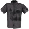 "Short-sleeved Shirt With Airbrush Effect" Short-sleeved Shirt Grey By RED By EMP -Fashionable Men's Clothing Store 512426a