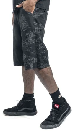 "Patterned Shorts" Shorts Black By EMP Stage Collection -Fashionable Men's Clothing Store 512523wa2