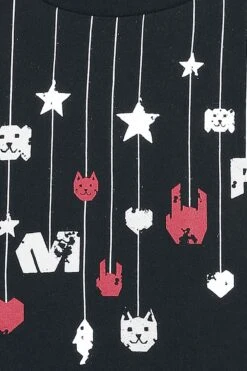 "Kids’ T-shirt With Rock Hand And Stars" T-Shirt Black By EMP Stage Collection -Fashionable Men's Clothing Store 512544d