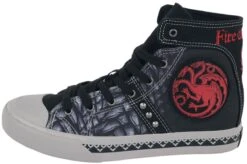 "Targaryen - Fire And Blood" Sneakers High Black By Game Of Thrones -Fashionable Men's Clothing Store 513261a4