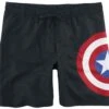 "Shield" Swim Shorts Black By Captain America -Fashionable Men's Clothing Store 513696a