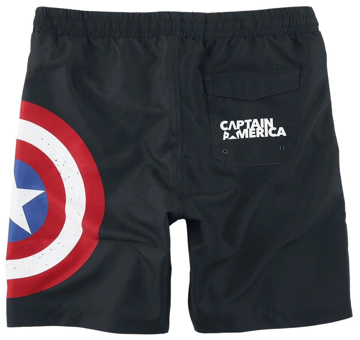 "Shield" Swim Shorts Black By Captain America 4 "Shield" Swim Shorts Black By Captain America - Image 2