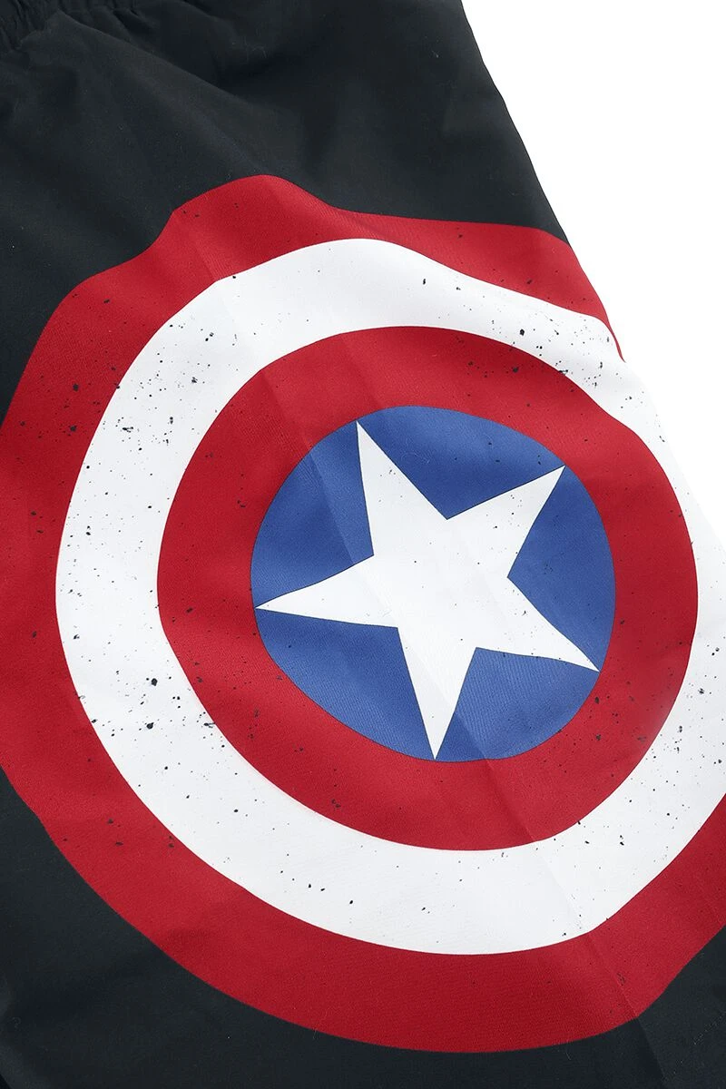 "Shield" Swim Shorts Black By Captain America 5 "Shield" Swim Shorts Black By Captain America - Image 3