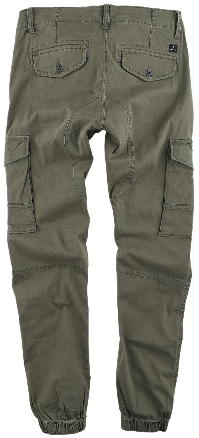 "JJIPAUL JJFLAKE AKM" Cargo Trousers Olive By Jack & Jones 4 "JJIPAUL JJFLAKE AKM" Cargo Trousers Olive By Jack & Jones - Image 2