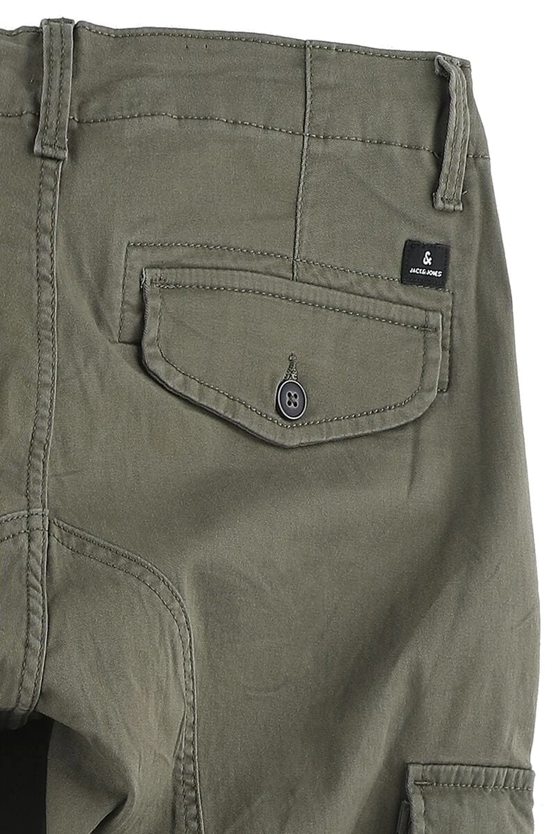"JJIPAUL JJFLAKE AKM" Cargo Trousers Olive By Jack & Jones 6 "JJIPAUL JJFLAKE AKM" Cargo Trousers Olive By Jack & Jones - Image 4