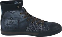 "Rohan Gondor Map" Sneakers High Blue By The Lord Of The Rings -Fashionable Men's Clothing Store 514274a3
